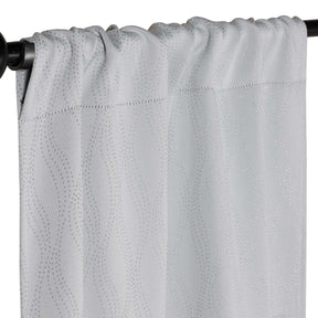 Zuri Textured Waves Room Darkening Blackout Curtains, Set of 2