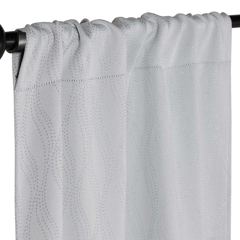 Blackout Window Curtains Zuri Textured Waves Room Darkening Set of 2
