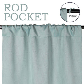 Zuri Textured Waves Room Darkening Blackout Curtains, Set of 2