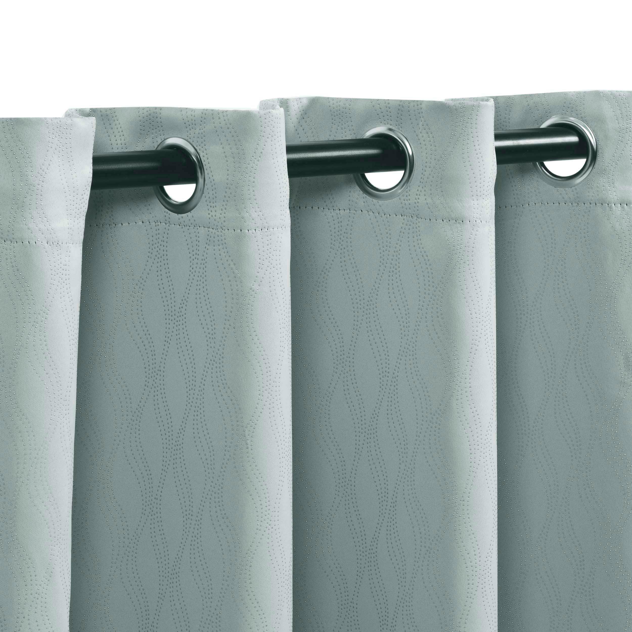 Zuri Textured Waves Room Darkening Blackout Curtains, Set of 2