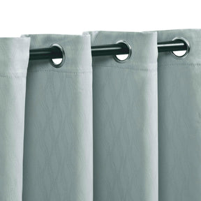 Zuri Textured Waves Room Darkening Blackout Curtains, Set of 2
