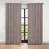 Classic Modern Solid Room Darkening Blackout Curtain Panels, Set of 2