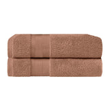 Aria Turkish Cotton Heavyweight Solid Absorbent 2 Piece Bath Towel Set