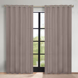 Classic Modern Solid Room Darkening Blackout Curtain Panels, Set of 2