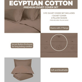 400 Thread Count Egyptian Cotton Solid Duvet Cover