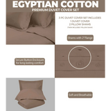 400 Thread Count Egyptian Cotton Solid Duvet Cover