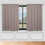 Classic Modern Solid Room Darkening Blackout Curtain Panels, Set of 2