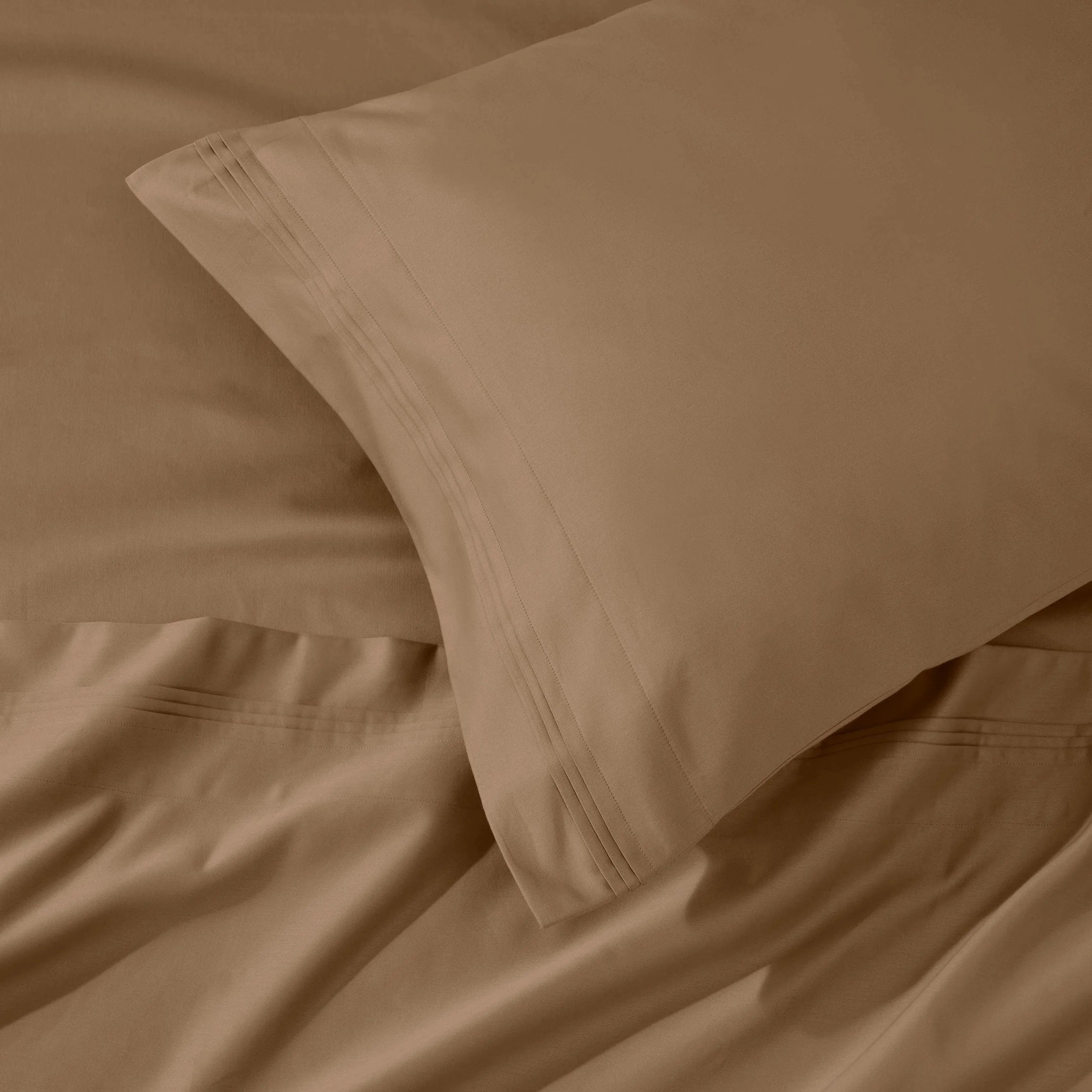 1000 Thread Count Egyptian Cotton Solid Pillowcase Set