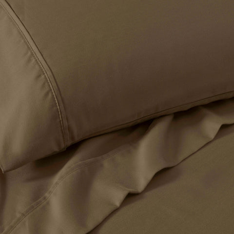 1200 Thread Count Cotton Rich Bed Sheet Set Solid Deep Pocket