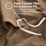 1200 Thread Count Egyptian Cotton Solid Duvet Cover