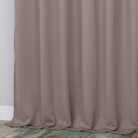 Classic Modern Solid Room Darkening Blackout Curtain Panels, Set of 2