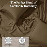 1200 Thread Count Cotton Rich Bed Sheet Set Solid Deep Pocket