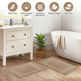 Egyptian Cotton Bath Mat Set of 2 Greek Key Infinity Border