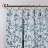 Leaves Room Darkening Back Tabs Blackout Curtain Panels, Set of 2