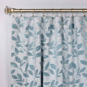 Leaves Room Darkening Back Tabs Blackout Curtain Panels, Set of 2
