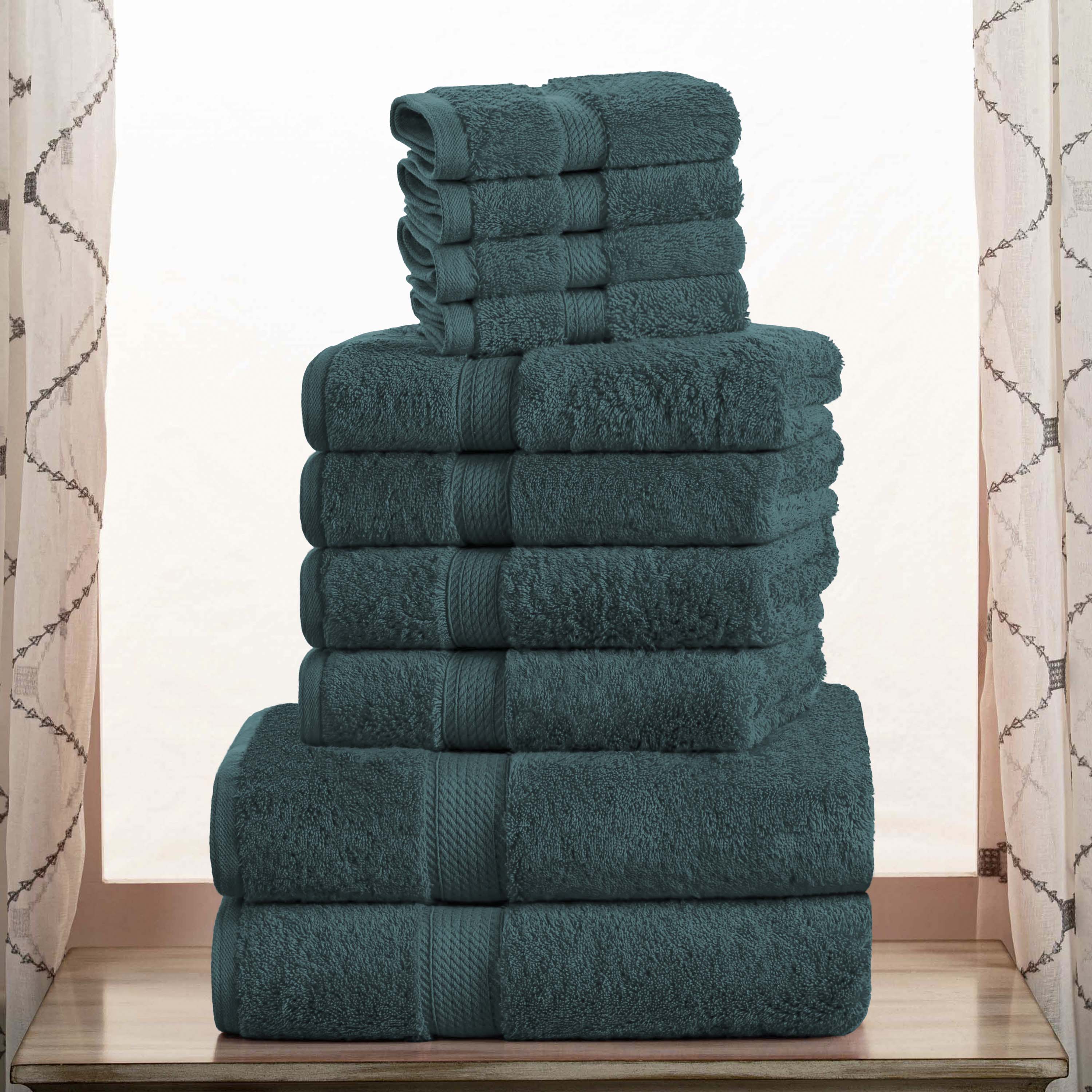 Madison Egyptian Cotton Pile Plush Heavyweight 10 Piece Towel Set