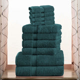 Madison Egyptian Cotton Pile Plush Heavyweight 10 Piece Towel Set