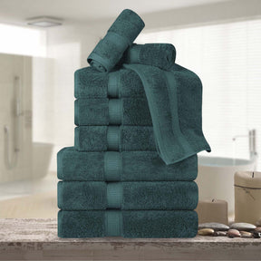 Madison Egyptian Cotton Pile Plush Heavyweight 9 Piece Towel Set