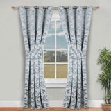 Leaves Room Darkening Washable Blackout Curtain Panels, Set of 2