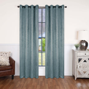 Waverly Geometric Washable Room Darkening Blackout Curtains, Set of 2