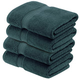 Egyptian Cotton Plush Heavyweight Bath Towel Set of 4