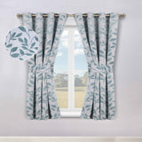 Leaves Room Darkening Washable Blackout Curtain Panels, Set of 2