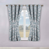 Leaves Room Darkening Washable Blackout Curtain Panels, Set of 2