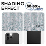 Leaves Room Darkening Washable Blackout Curtain Panels, Set of 2