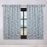 Leaves Room Darkening Back Tabs Blackout Curtain Panels, Set of 2