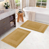 Egyptian Cotton Bath Mat Set of 2 Greek Key Infinity Border