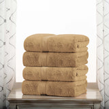 Egyptian Cotton Plush Heavyweight Bath Towel Set of 4