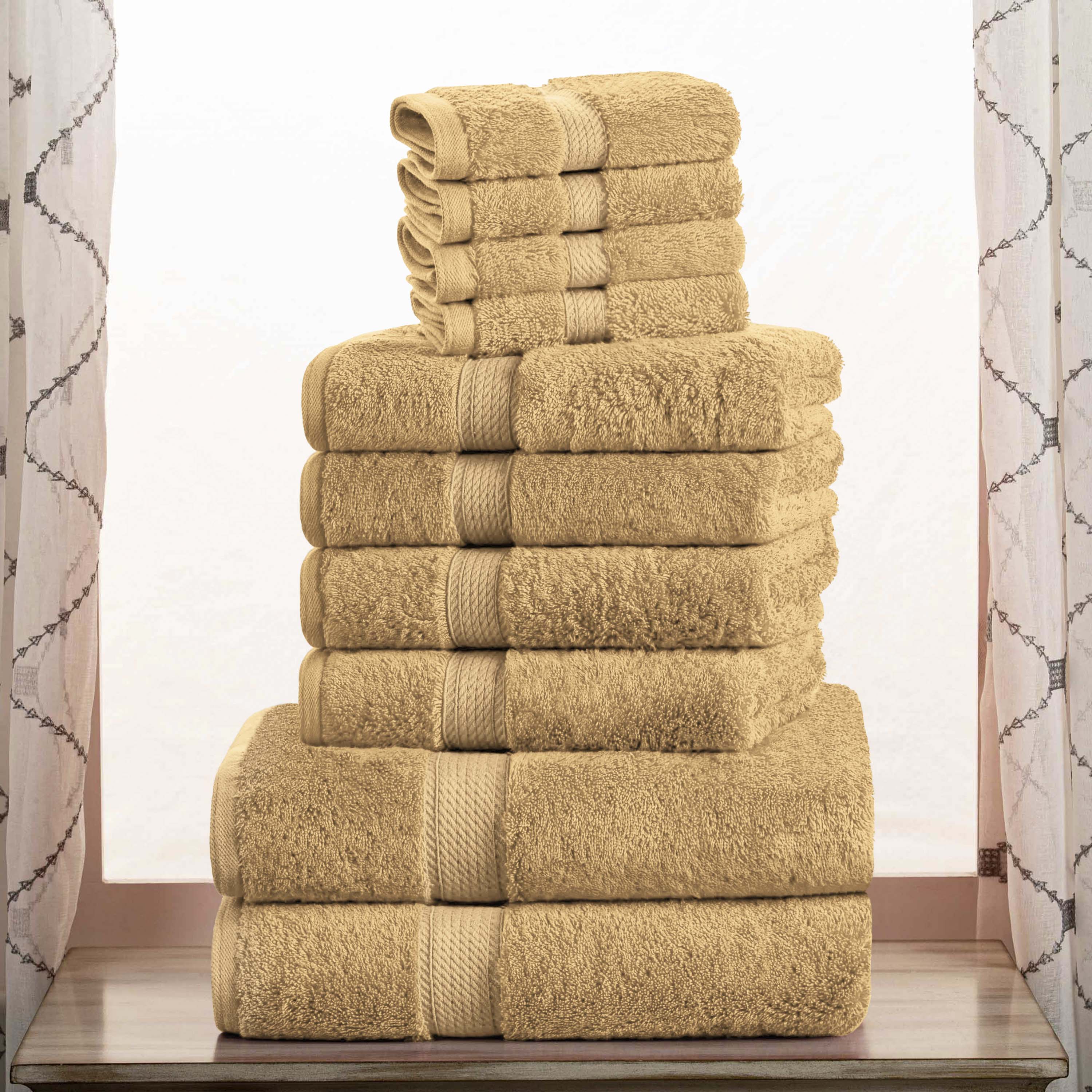 Madison Egyptian Cotton Pile Plush Heavyweight 10 Piece Towel Set