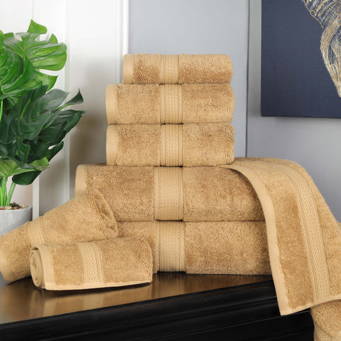 Egyptian Cotton 8-piece towel set – Plush & Heavyweight