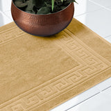 Egyptian Cotton Bath Mat Set of 2 Greek Key Infinity Border