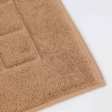 Nora Cotton Thick Solid Checkered Washable Bath Mat Set of 2