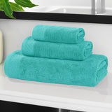 Egyptian Cotton Basketweave Solid Towel Set 3 Piece