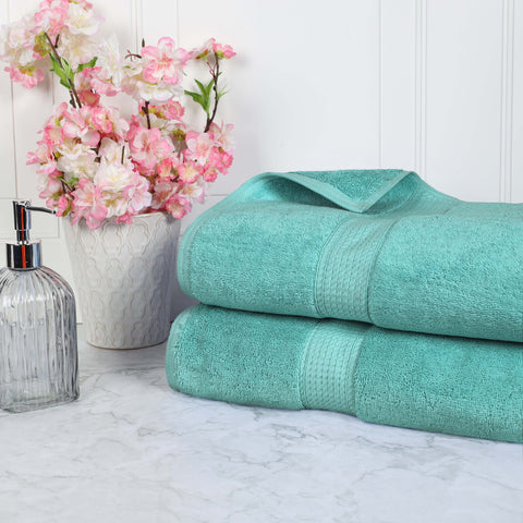 Egyptian Cotton Bath Towels - Plush Bath Sheet Set of 2