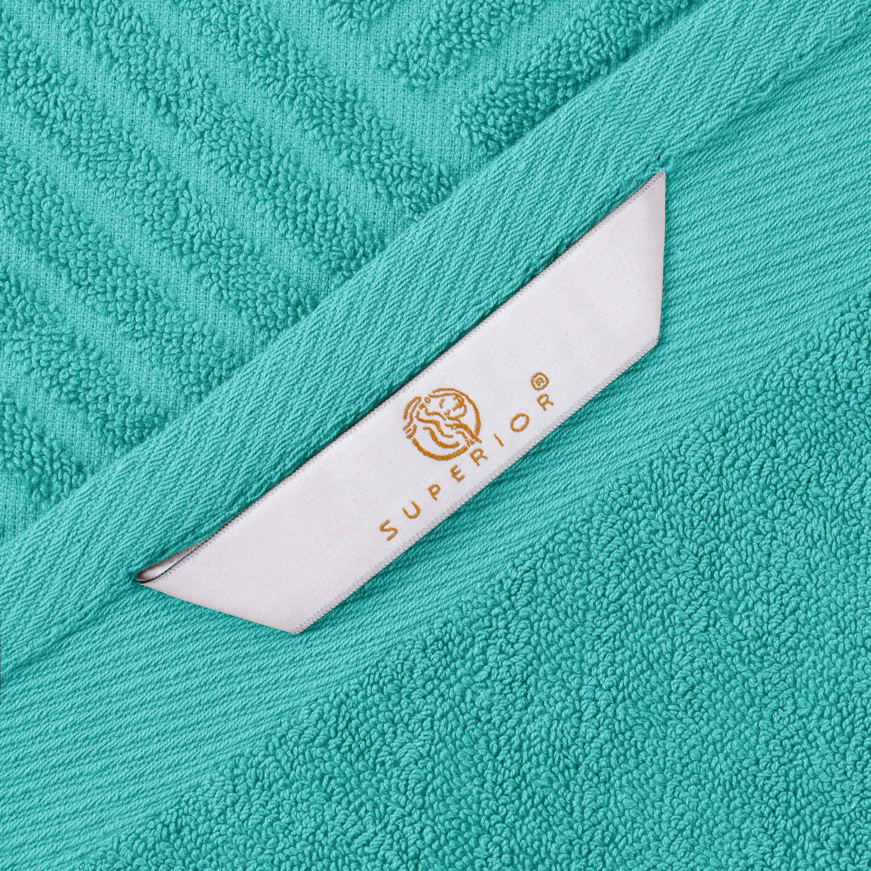 Basketweave Jacquard and Solid 6 Piece Egyptian Cotton Towel Set