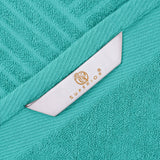 Basketweave Jacquard and Solid 6 Piece Egyptian Cotton Towel Set