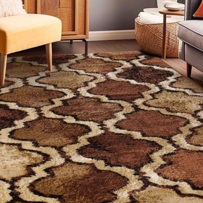 Viking Contemporary Geometric Trellis Indoor Area Rug or Runner