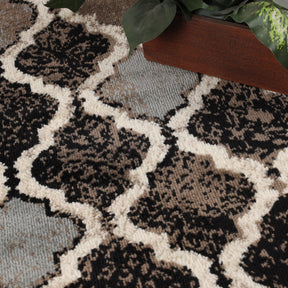 Viking Contemporary Geometric Trellis Indoor Area Rug or Runner
