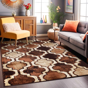 Viking Contemporary Geometric Trellis Indoor Area Rug or Runner