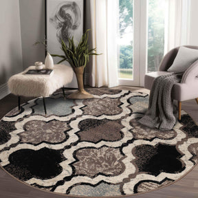 Viking Contemporary Geometric Trellis Indoor Area Rug or Runner