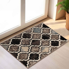 Viking Contemporary Geometric Trellis Indoor Area Rug or Runner