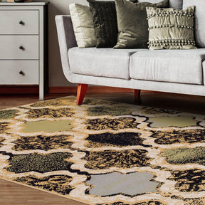 Viking Contemporary Geometric Trellis Indoor Area Rug or Runner