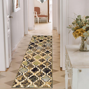 Viking Contemporary Geometric Trellis Indoor Area Rug or Runner