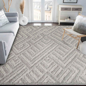 Wynn Modern Geometric Abstract Area Rug Indoor Outdoor Rugs