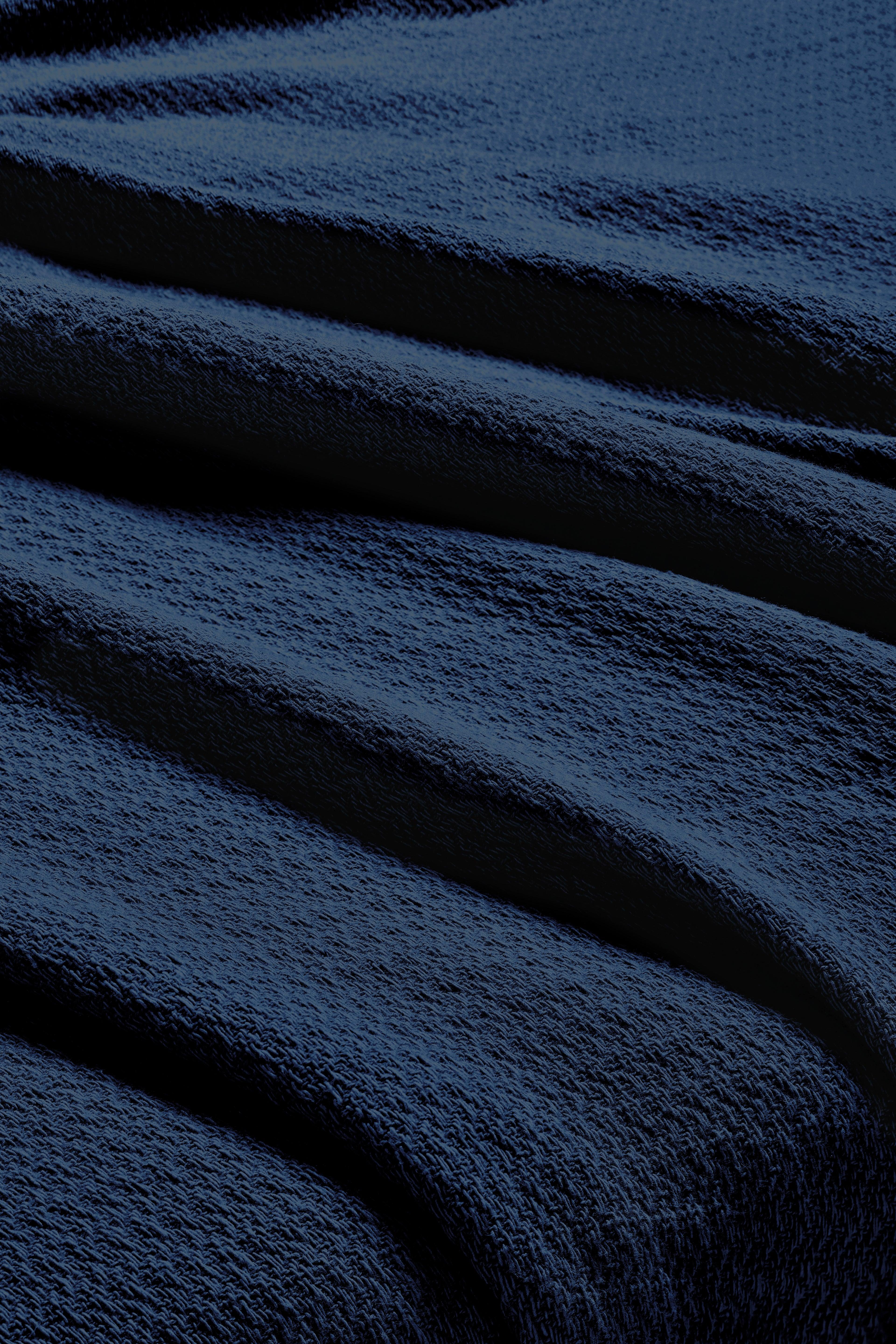 Waffle Weave Honeycomb Knit Soft Solid Textured Cotton Blanket