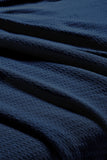 Waffle Weave Honeycomb Knit Soft Solid Textured Cotton Blanket