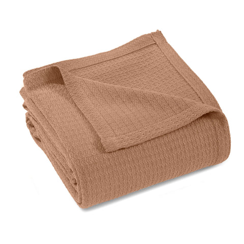 100% Cotton Waffle Blanket – Cooling Waffle Weave, Lightweight & Breathable